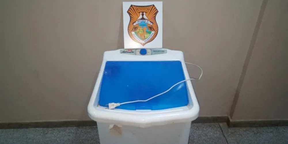 Equipamento foi levado até a delegacia da Polícia Civil