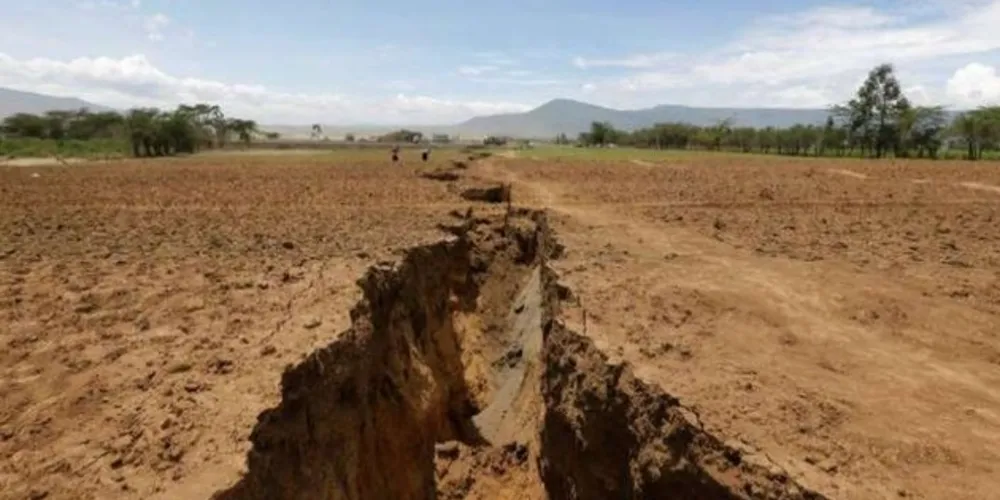 Rachadura no Quênia/Foto: Reprodução Reuters