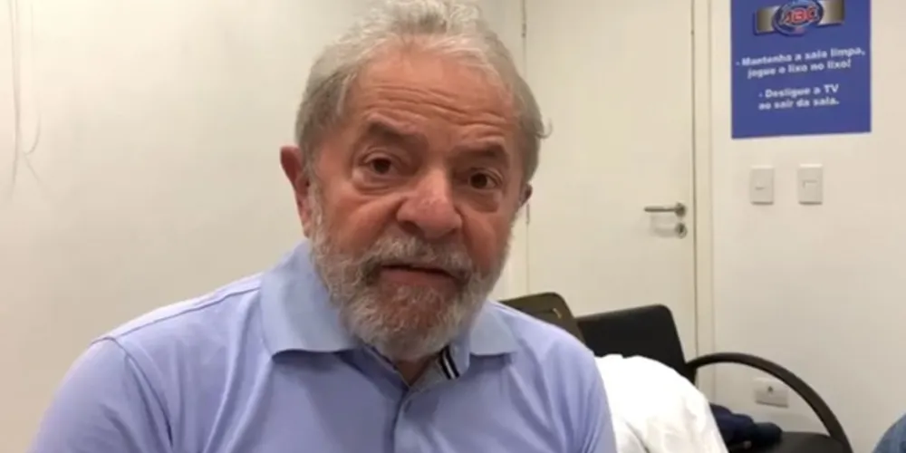 Imagem ilustrativa da imagem Em vídeo antes da prisão, Lula diz que Moro tem "mente doentia"
