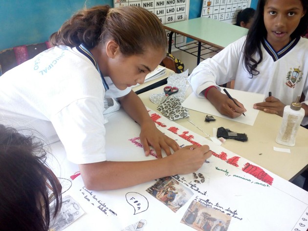 Imagem ilustrativa da imagem Galeria: alunos fazem cartazes pelo Dia da Mulher
