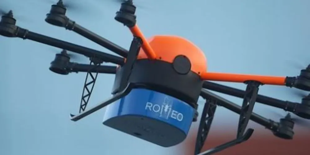 ROMEO, drone usado para a liberação de mosquitos estéreis na natureza /Foto: Aiea/ONU/N. Culbert