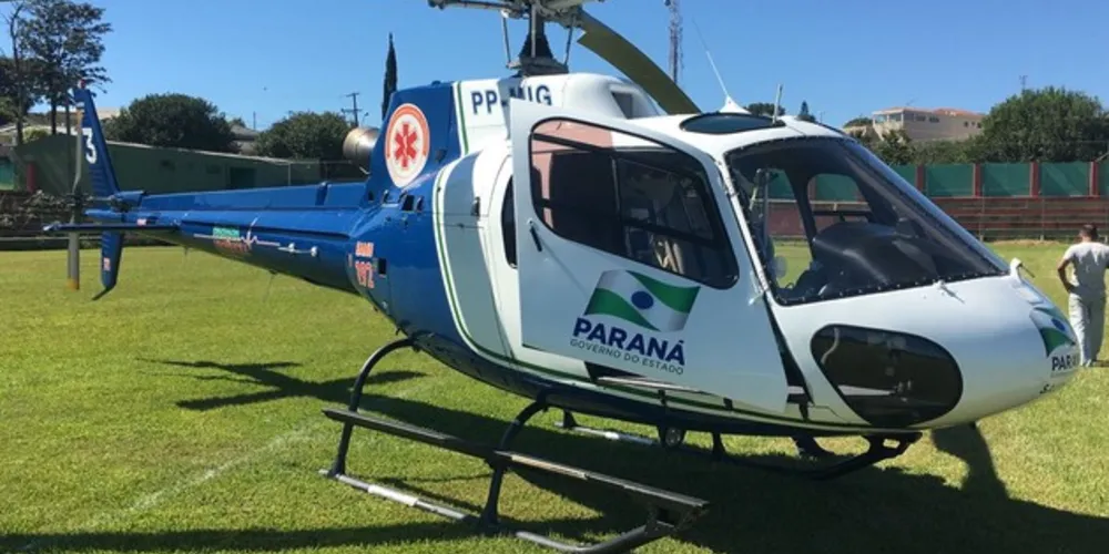 Helicóptero faz resgate em Reserva 