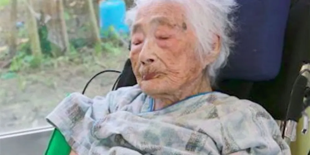 Japonesa considerada a pessoa mais velha do mundo/Foto: Reprodução 