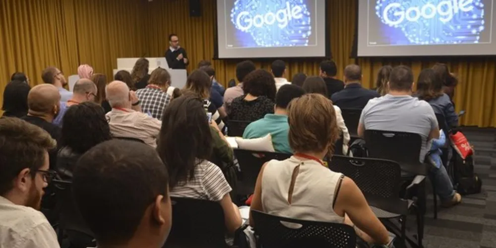 Evento no escritório do Google Brasil marca os 20 anos de evolução do buscador /Foto: Reprodução Agência Brasil