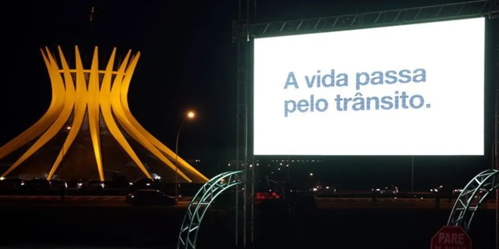 Abertura da 5ª edição da campanha Maio Amarelo com o lema "Nós somos o trânsito"/Foto: Reprodução Agência Brasil