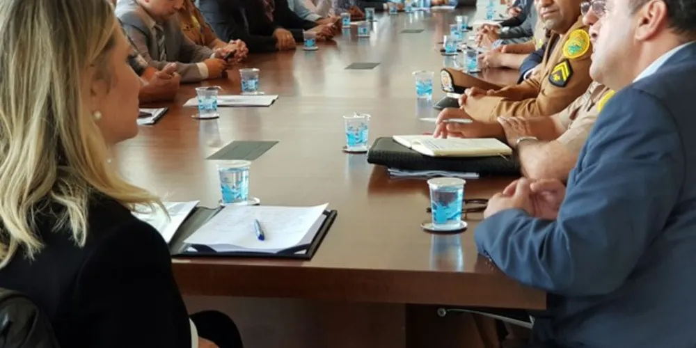 Vários representantes de diversos locais do Estado participaram da reunião, formando uma comitiva de “Militares Políticos”