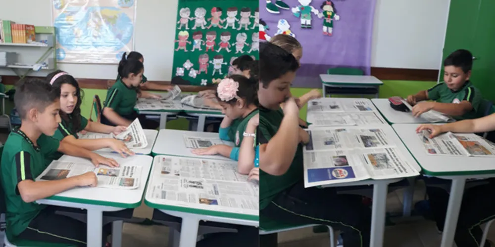 Imagem ilustrativa da imagem Estudantes exploram impressos em Jaguariaíva