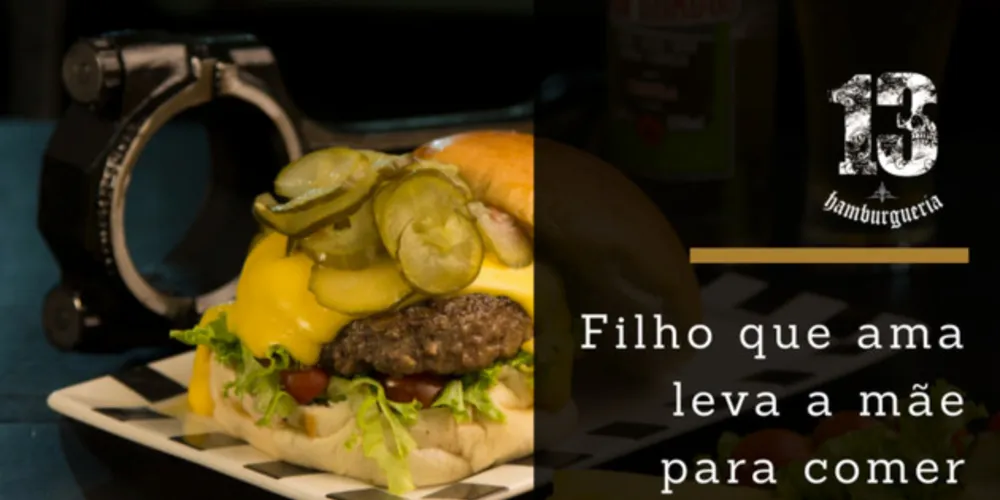 Imagem ilustrativa da imagem 'Hamburgueria 13' lança promoção para o Dia das Mães