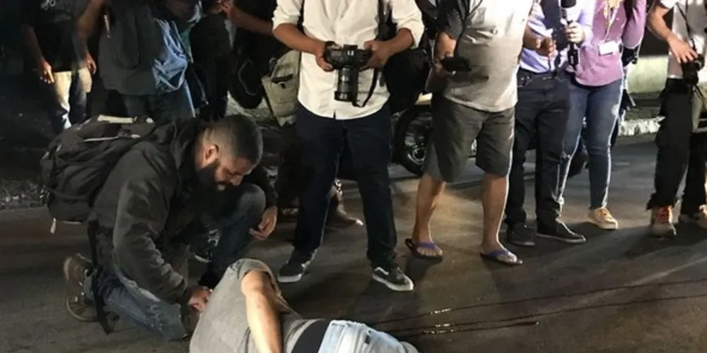 Homem foi agredido após confusão em frente ao Instituto Lula 