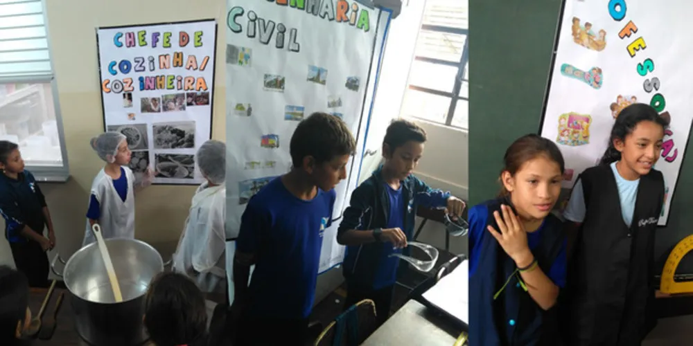 Imagem ilustrativa da imagem Estudantes de PG retratam profissões em sala