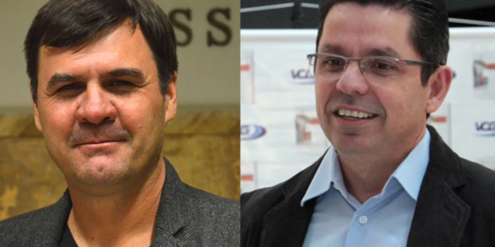 Marcelo Bronosky (esquerda) e Sanches Neto (a direita) disputam o cargo de reitor