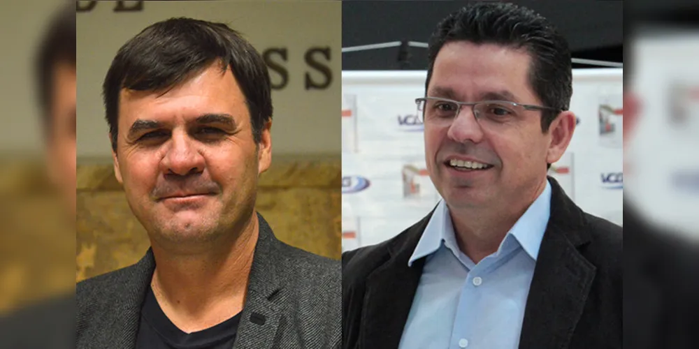 Marcelo Bronosky (esquerda) e Sanches Neto (a direita) disputam o cargo de reitor