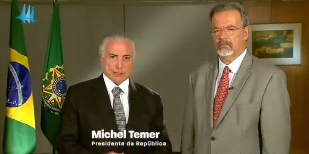 Temer também lembrou os resultados da Operação Tiradentes 2/Foto: Reprodução Twitter 