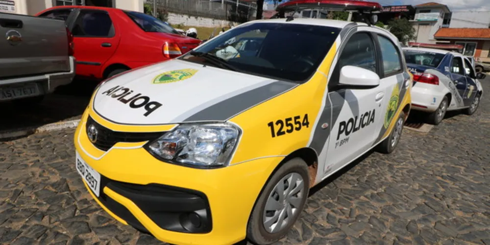 Imagem ilustrativa da imagem Grupo abandona carro furtado após perseguição