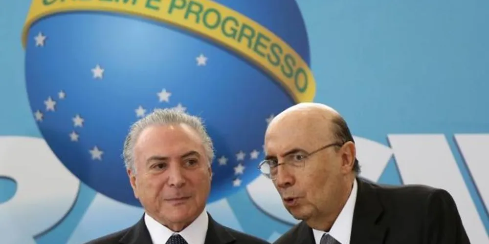 Temer e Meirelles, ex-ministro da Fazenda e agora presidenciável pelo MDB