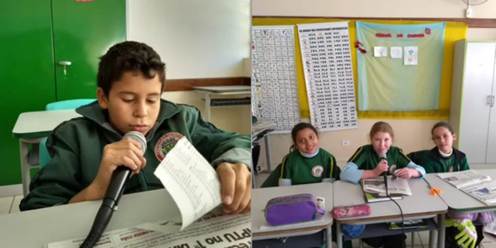 Imagem ilustrativa da imagem Jornal falado apresenta conceitos comunicacionais à turma