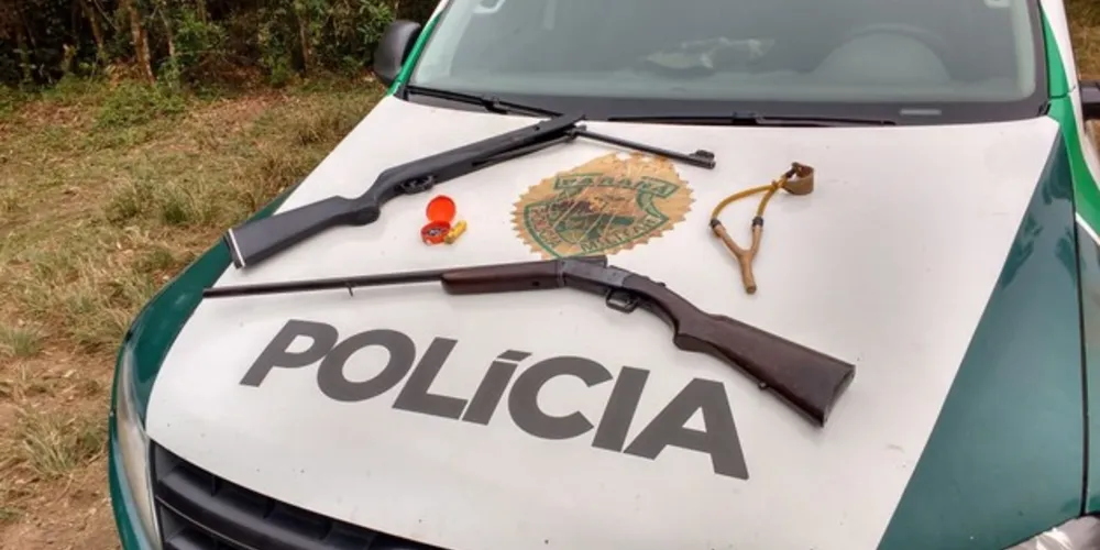 Imagem ilustrativa da imagem Polícia Ambiental apreende espingarda no Alagados