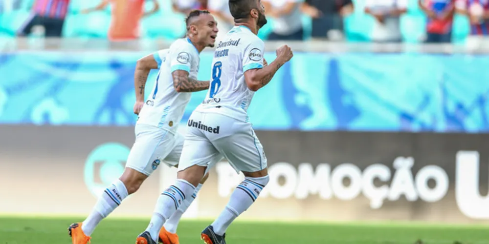 Imagem ilustrativa da imagem Grêmio vence o Bahia e assume a vice-liderança do Brasileiro