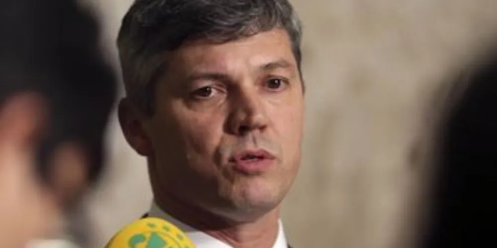 O ministro dos Transportes, Valter Casimiro, durante entrevista no Palácio do Planalto. / Foto Reprodução Agência Brasil
