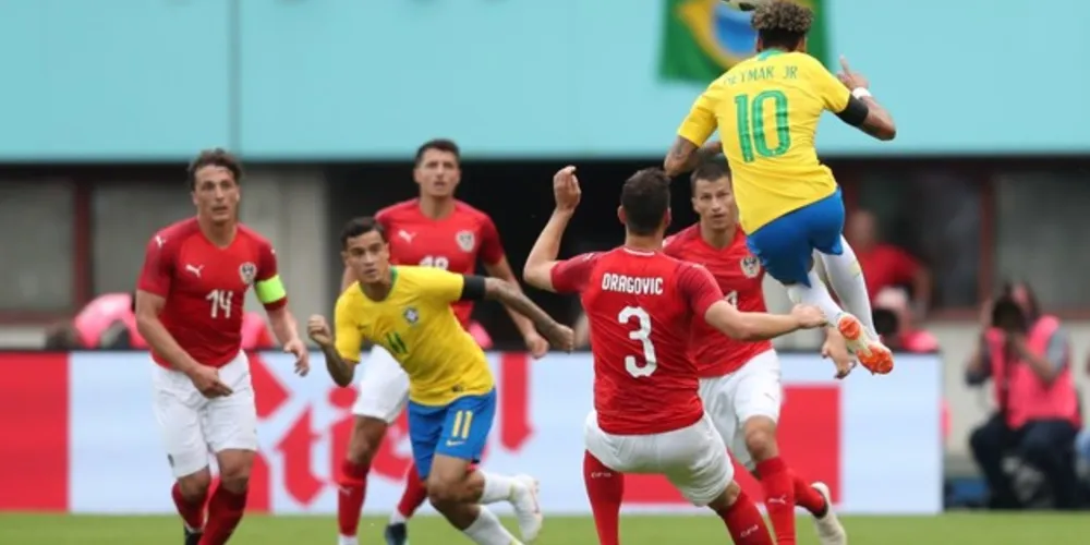 Imagem ilustrativa da imagem Em último teste antes da copa, Brasil vence Áustria por 3 x 0