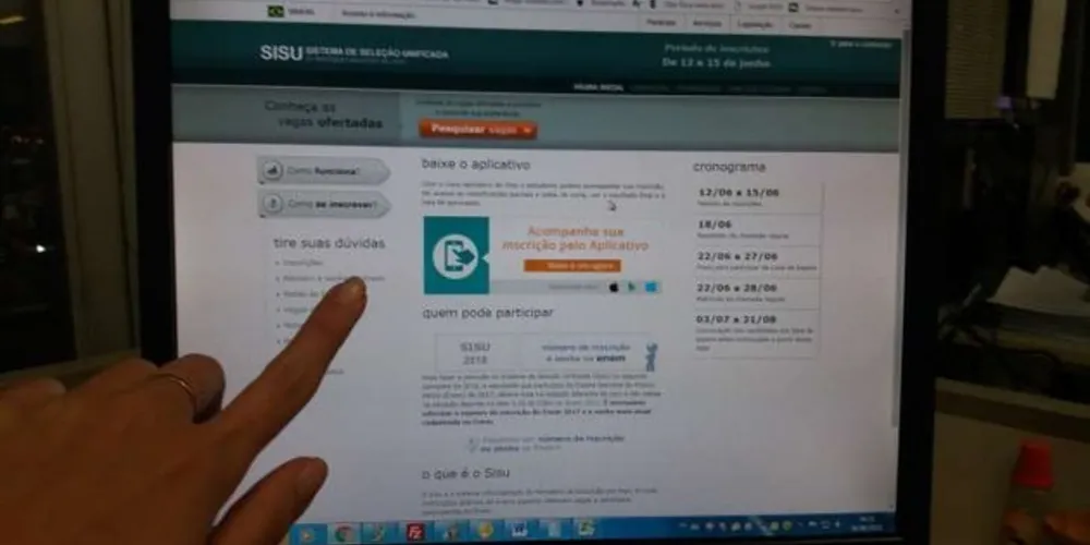 Serão oferecidas 57 mil vagas em 68 instituições públicas e particulares de ensino superior