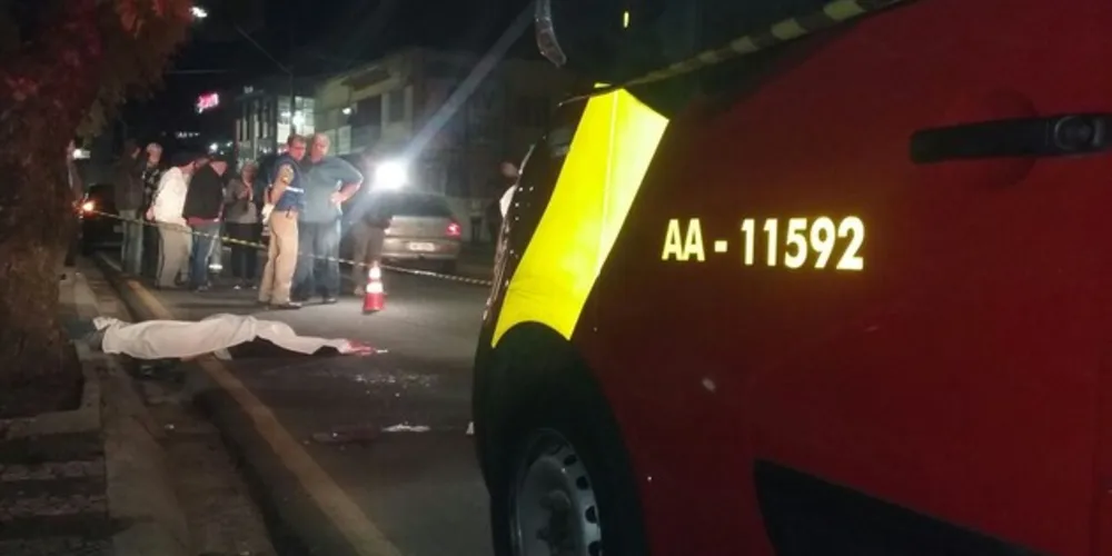 Vítima morreu no local, antes de receber atendimento dos Bombeiros
