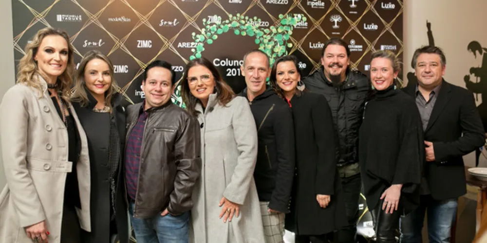 Os parceiros da ação Valeska Bobato (Inpelle), Michelle Taques ( Michelle Taques Acessórios), este colunista, Flavia Barrichello (Arezzo), José Carlos D’Almeida (Zimc Boulevard), Ana Rita Rocha (Modelle), Laertes Soares, Paula Campagnoli e Sergio Zadorosny Filho ( Mercenários Gastro Bar)