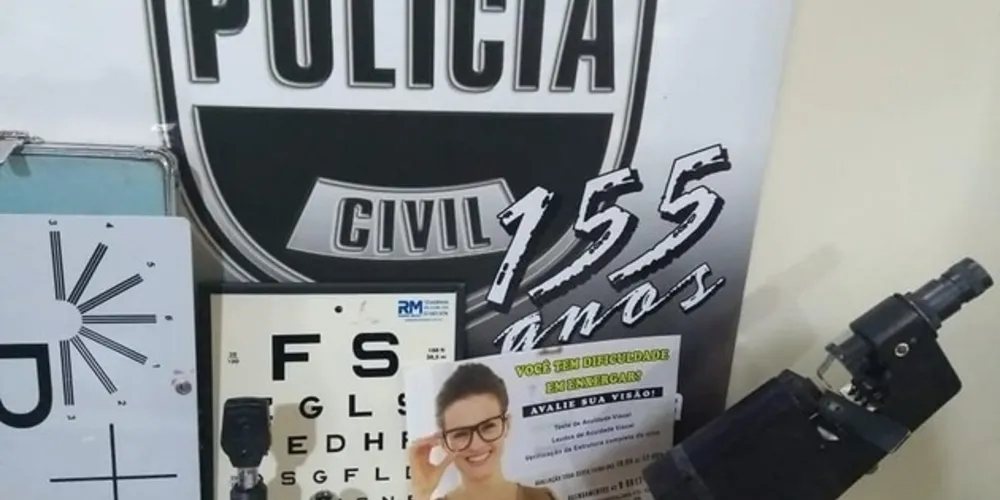 Imagem ilustrativa da imagem Operação apreende materiais de falsos oftalmologistas