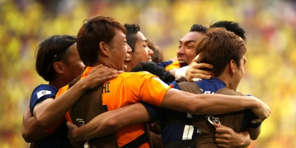 Imagem ilustrativa da imagem Japão surpreende e vence a Colômbia por 2 a 1