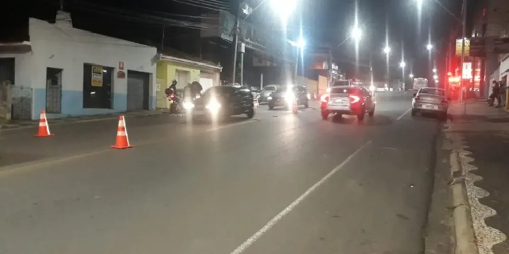 PM realizou blitz em diversas ruas da área central e dos bairros vizinhos