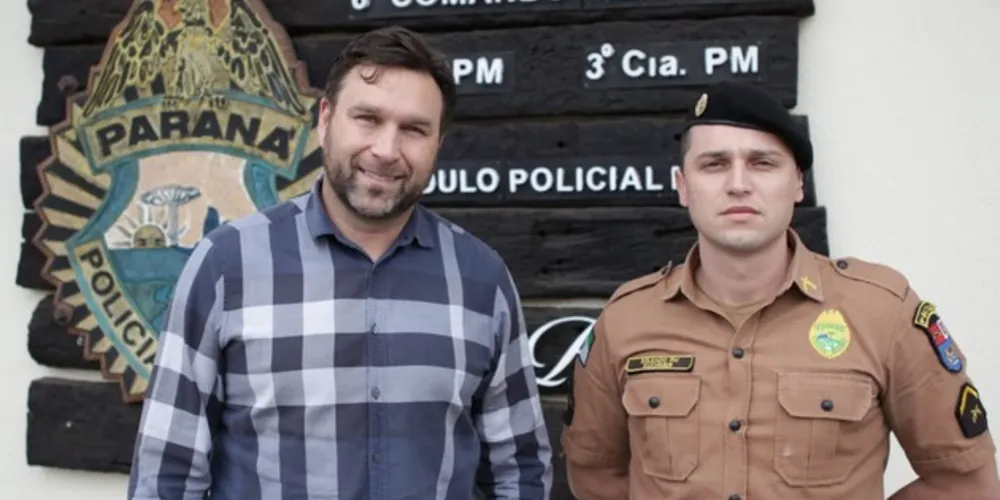Deputado Pauliki se encontrou com policiais militares da cidade de Morretes.