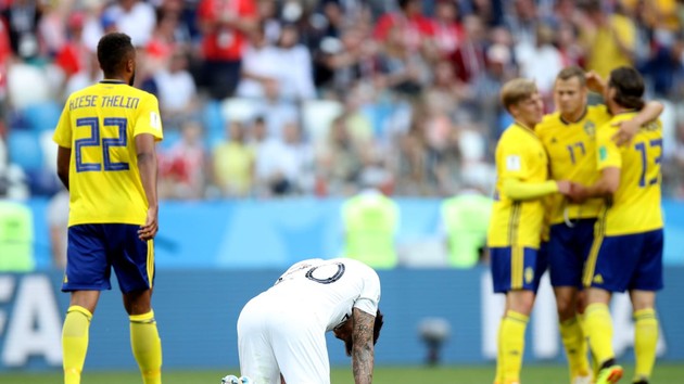 Imagem ilustrativa da imagem Suécia vence Coreia do Sul com pênalti marcado pelo VAR