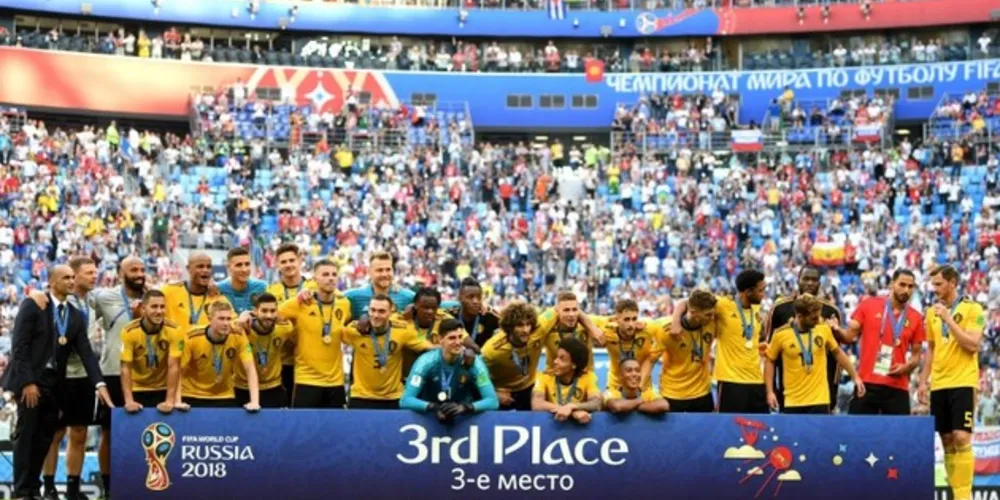 Imagem ilustrativa da imagem Bélgica vence Inglaterra e é a 3ª colocada da Copa