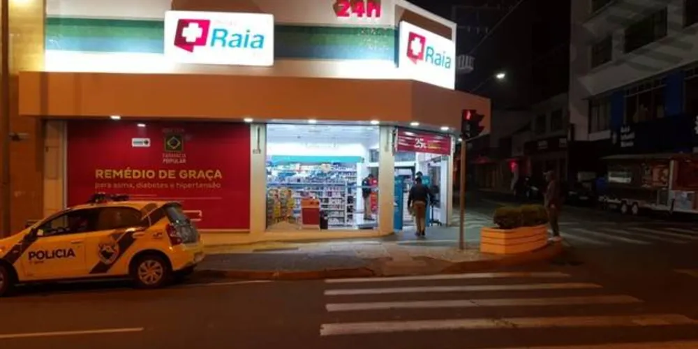 Imagem ilustrativa da imagem Ladrão rouba farmácia no centro de PG