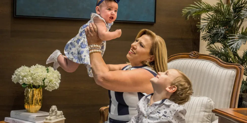 Vera Lucia Cury e seus netos Felipe Cosmoski Cury e Maria Eduarda Cury