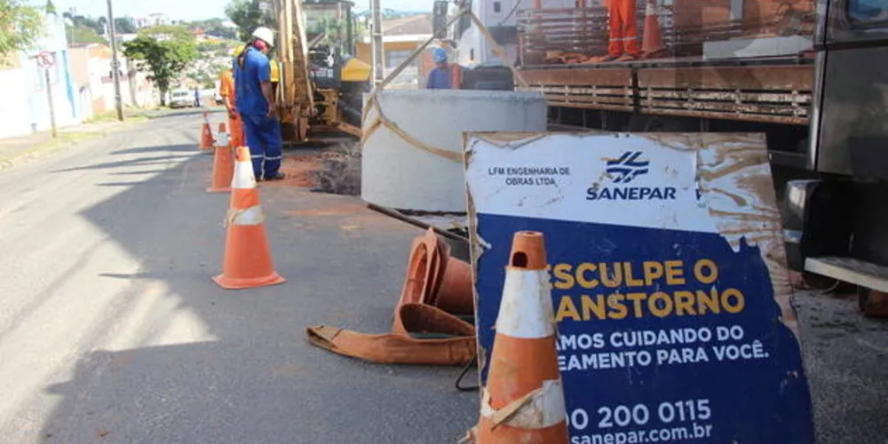 Imagem ilustrativa da imagem Obras afetam abastecimento em seis regiões de PG