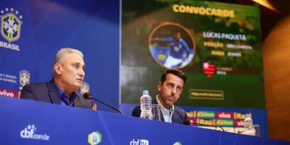 Imagem ilustrativa da imagem Tite convoca para amistosos Paquetá, Pedro e Arthur