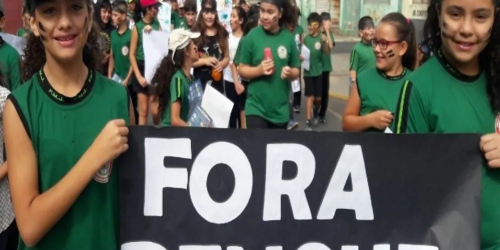 Imagem ilustrativa da imagem Alunos produzem materiais de campanha contra a Dengue