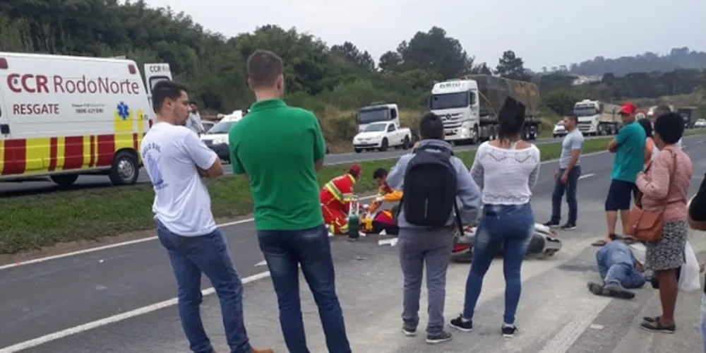 Imagem ilustrativa da imagem Mulher morre em acidente com moto na PR-151