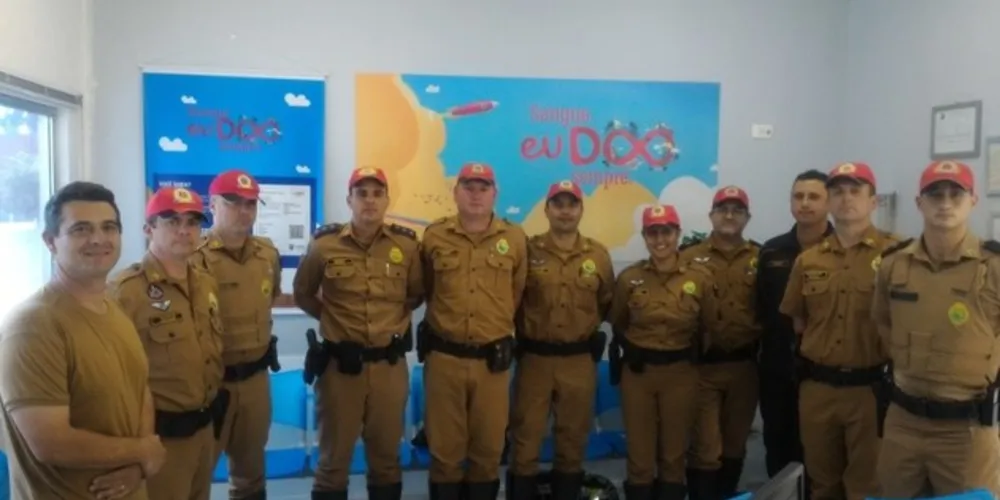 Imagem ilustrativa da imagem Policiais promovem doação de sangue coletiva