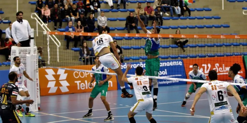 Imagem ilustrativa da imagem Caramuru Vôlei vence o Foz em casa pelo Paranaense