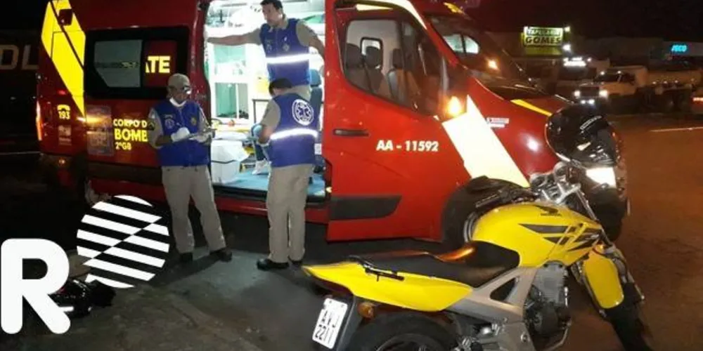 Imagem ilustrativa da imagem Passageira de moto fica ferida em acidente