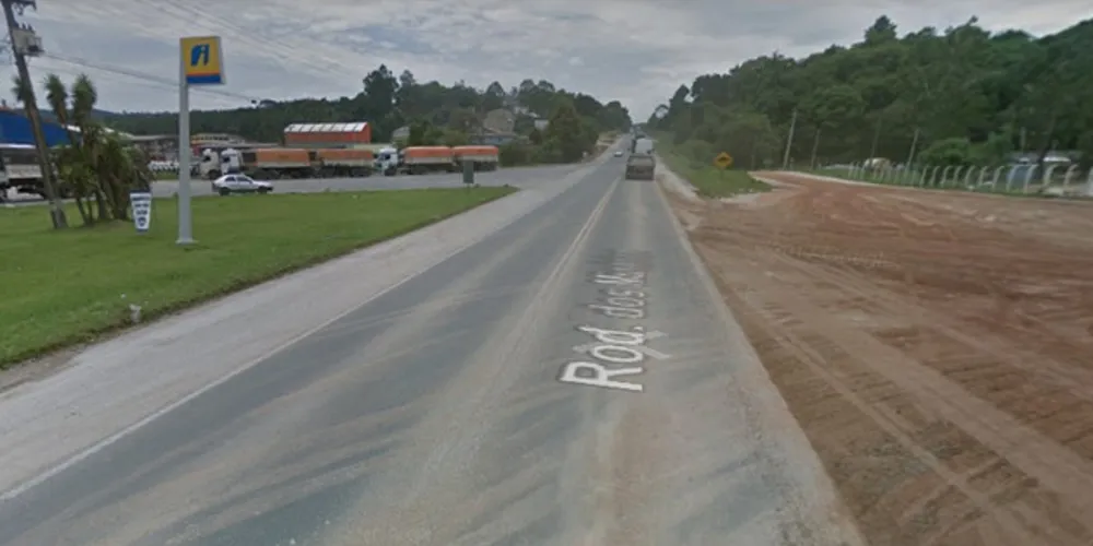 Região em que o atropelamento aconteceu na Rodovia dos Minérios