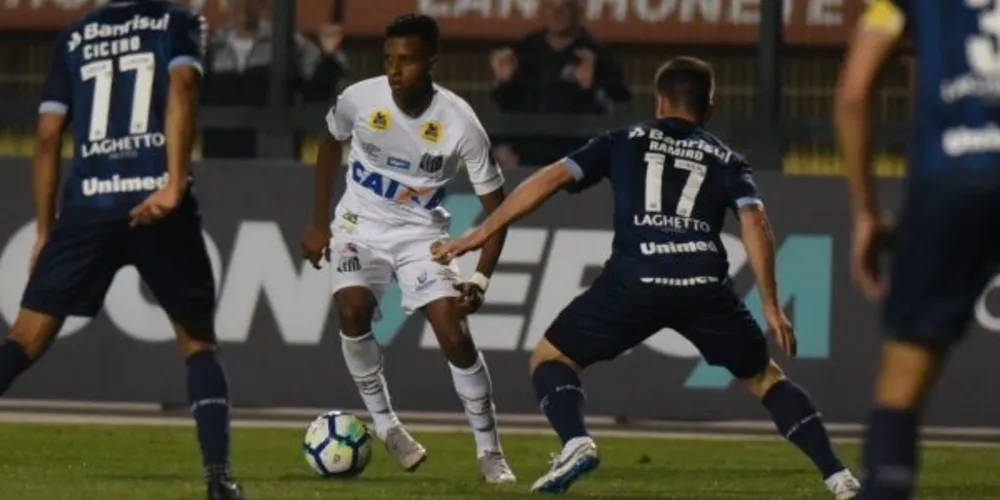 Imagem ilustrativa da imagem Santos e Grêmio empatam no Pacaembu