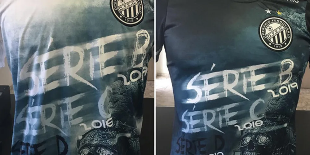 Imagem ilustrativa da imagem Operário lança camisa alusiva ao acesso