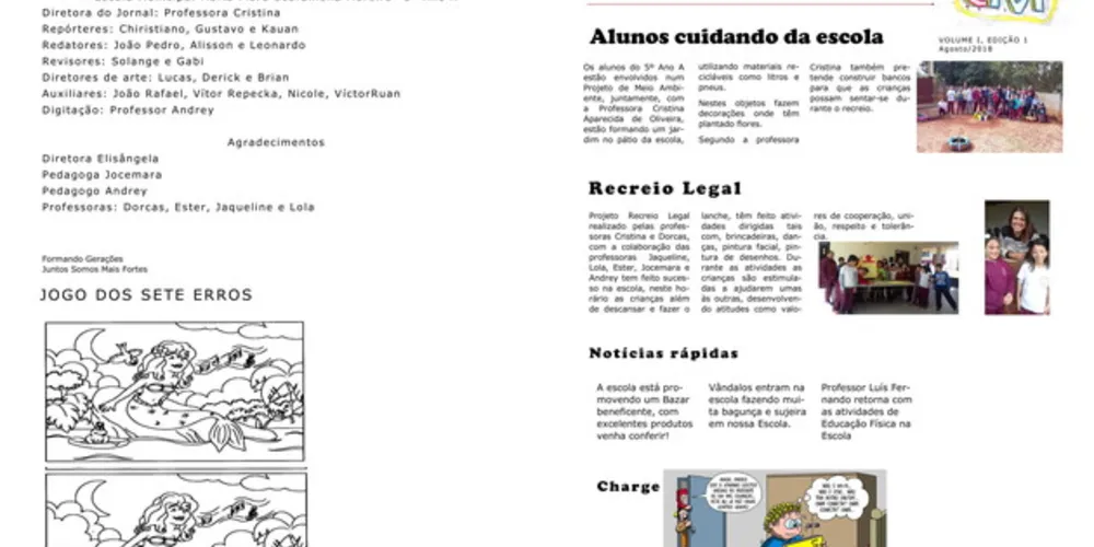 Imagem ilustrativa da imagem Escola de Piraí do Sul cria jornal informativo