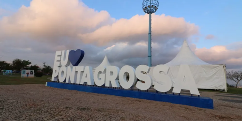Imagem ilustrativa da imagem PG ganha letreiro em comemoração ao aniversário