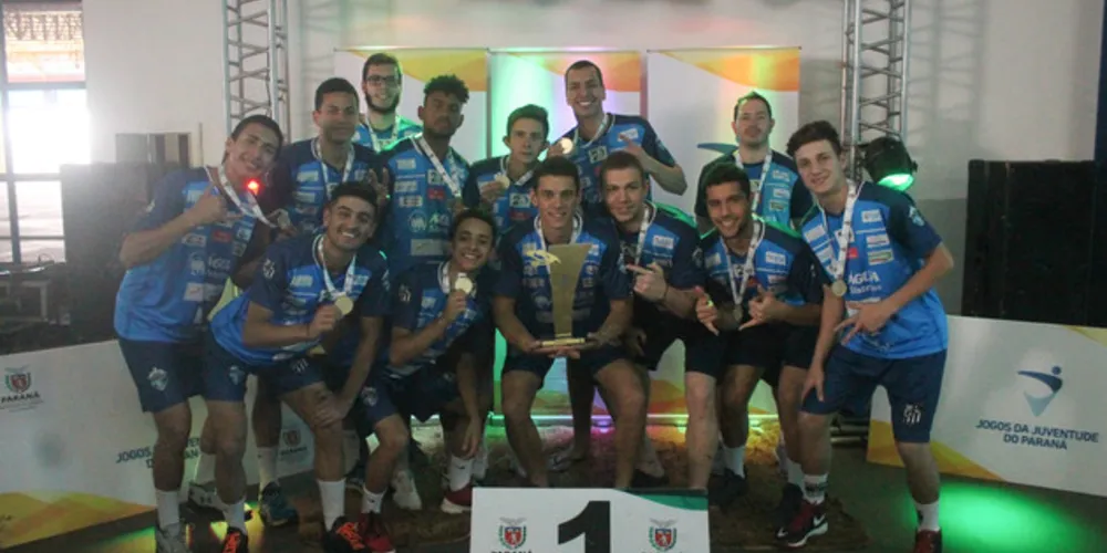 Imagem ilustrativa da imagem PG é campeã invicta do voleibol masculino no 31º Jojups