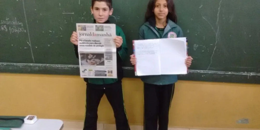 Imagem ilustrativa da imagem Jornal da Manhã contribui em estudo gramatical