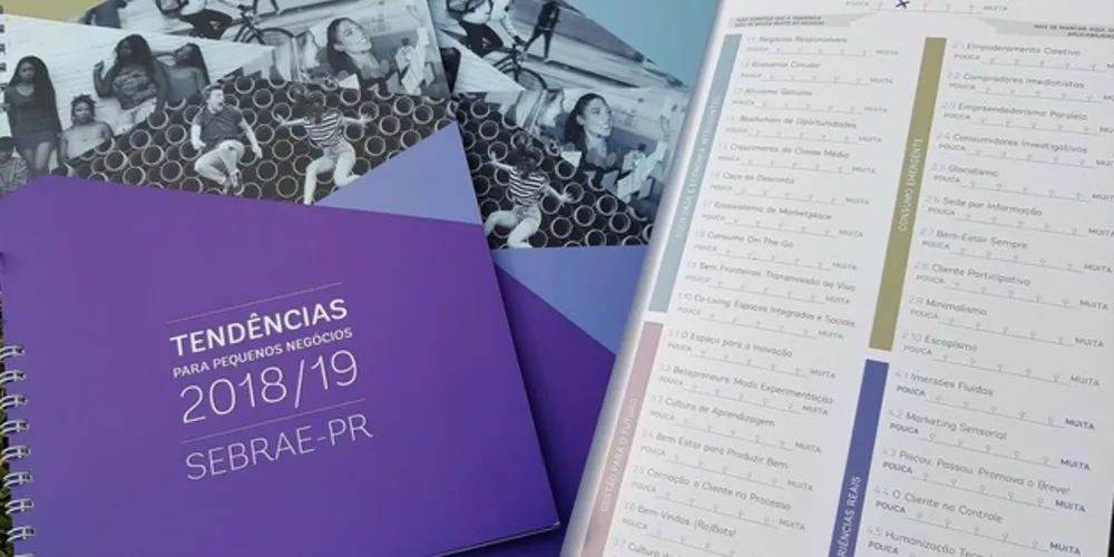 Imagem ilustrativa da imagem Sebrae lança Caderno de Tendências 2018/2019